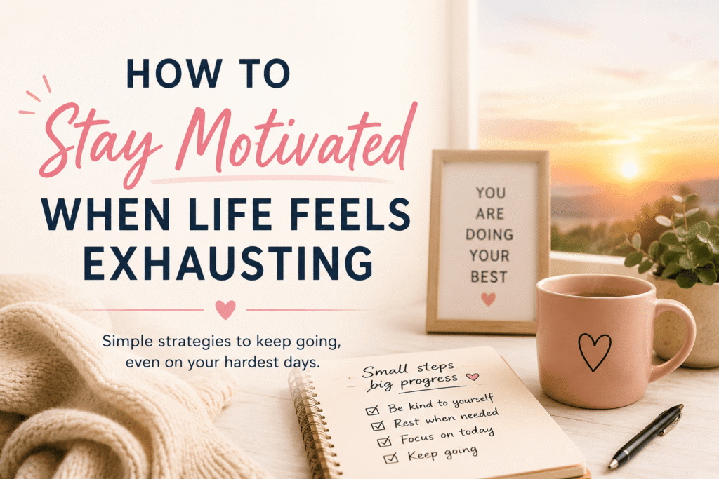How to Stay Motivated When Life Feels Exhausting