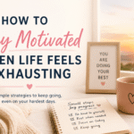 How to Stay Motivated When Life Feels Exhausting