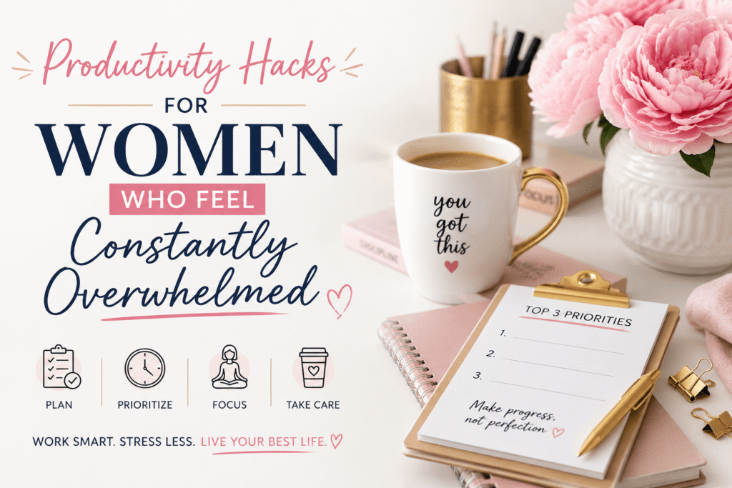 Productivity Hacks for Women Who Feel Constantly Overwhelmed